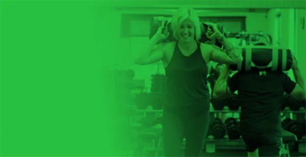 Woman during personal training session